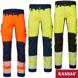 KANSAS® Hi-Vis Bundhose Klasse 2, Flexforce