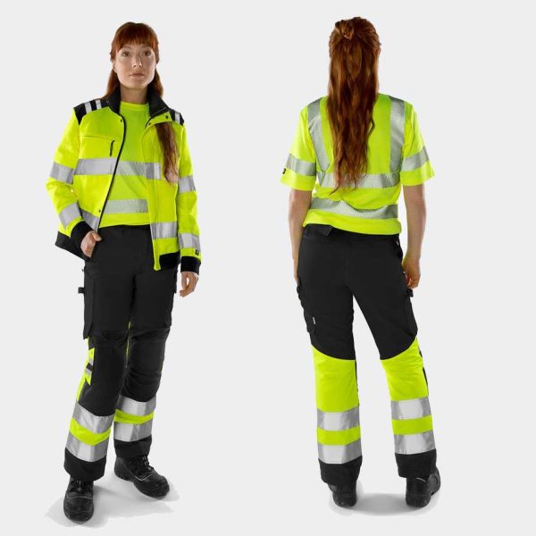 Fristads® High Vis Green Hose Damen Kl. 1 2652 GPLU – Bild 3