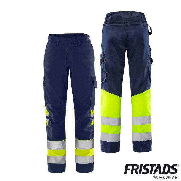 Fristads® High Vis Green Hose Damen Kl. 1 2652 GPLU – Bild 2