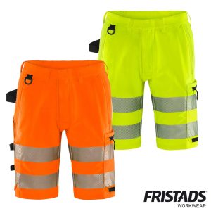 Fristads® High Vis Green Stretch-Shorts Kl. 2 2648 GSTP
