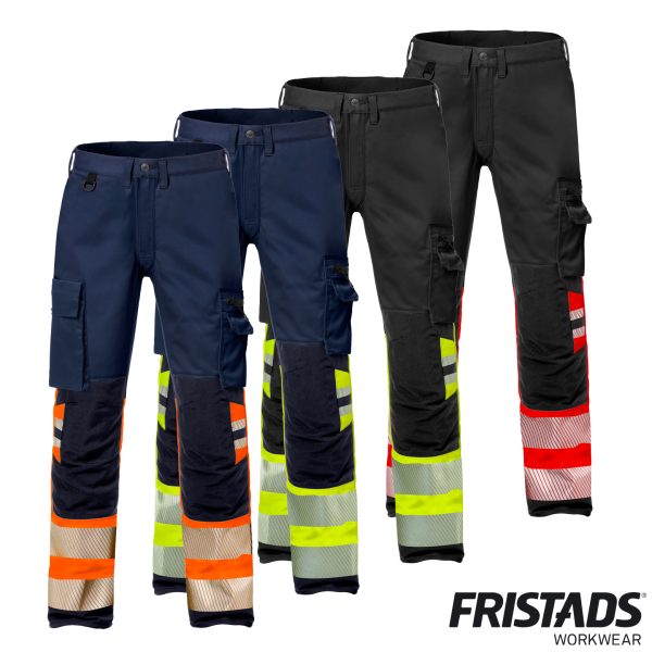 Fristads® High Vis Stretch-Hose Kl. 1 2705 PLU