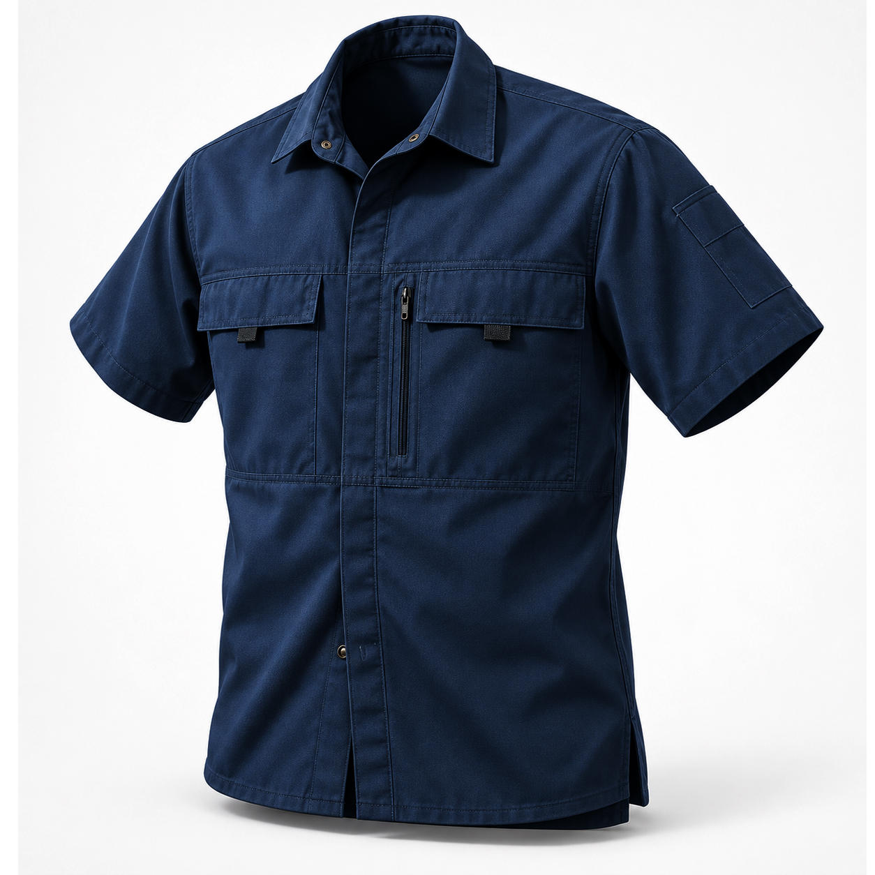 Fristads MATCH Hemd Kurzarm marineblau | Arbeitshemd 185 g/m² *RP*