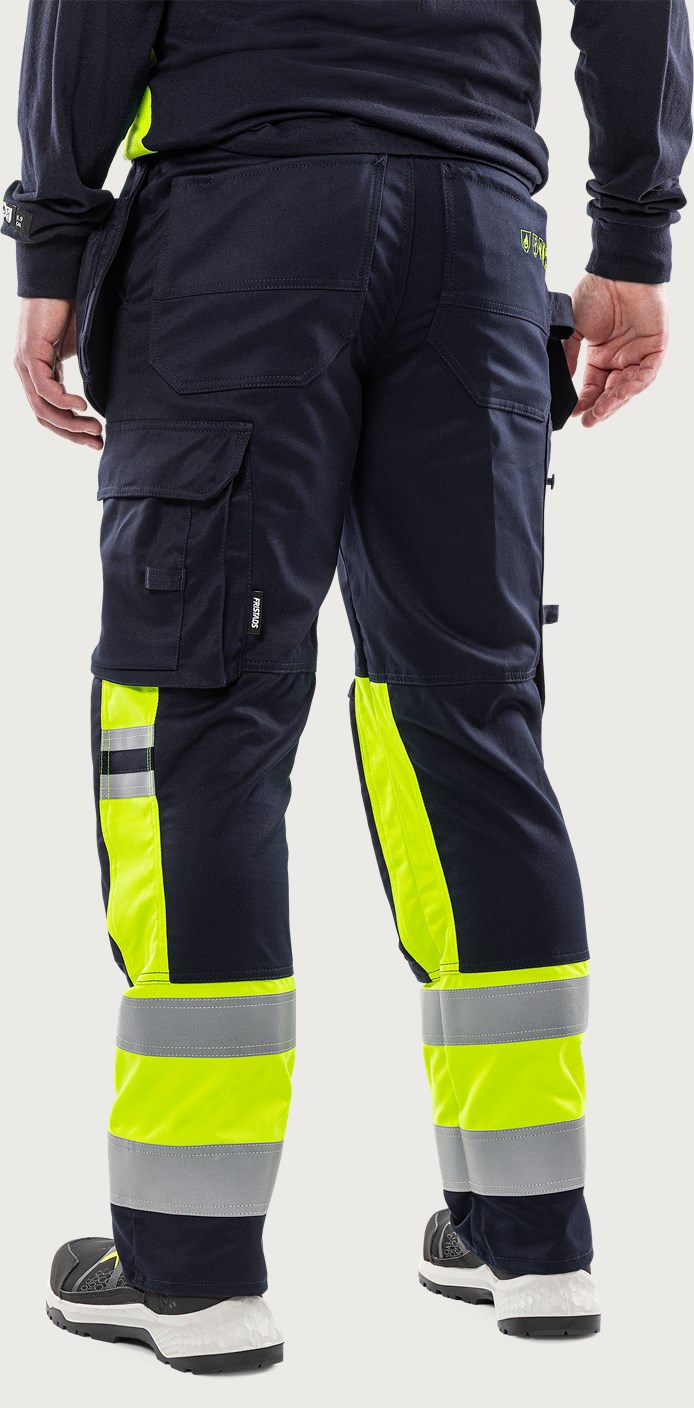 Fristads Flamestat High Vis Handwerkerhose Kl.1 | Multinorm Stretch PSA – Bild 2