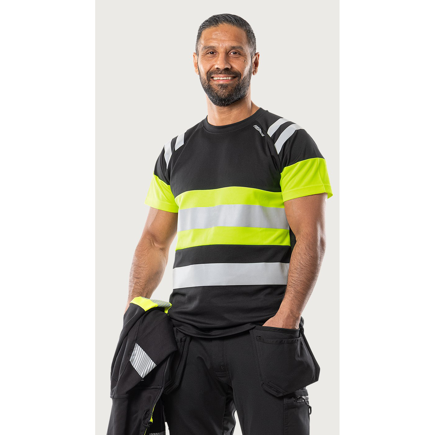 Fristads Warnschutz T-Shirt Kl.1 7880 GPST | High Vis & atmungsaktiv – Bild 3