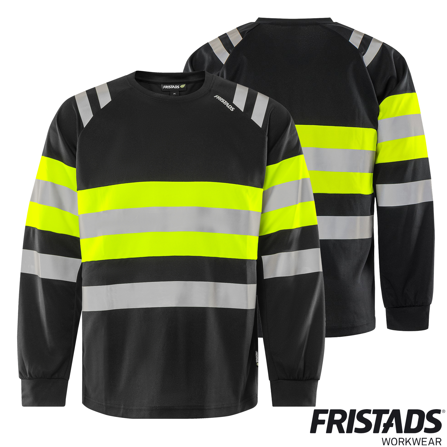 Fristads High Vis Green Langarmshirt 7881 GPST | Warnschutz Kl.1 – Bild 7